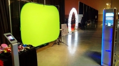 Green-screen with social-media at Chartered Professional Accountants Graduation