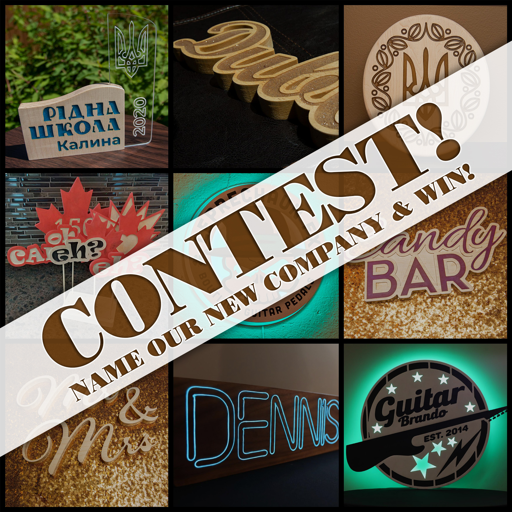 Name our New Venture Contest Collage