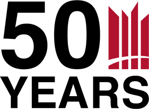 MacEwan 50 Logo Tower Coloured - Upload Success