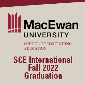 MacEwan SCE International Fall 2022 Graduation